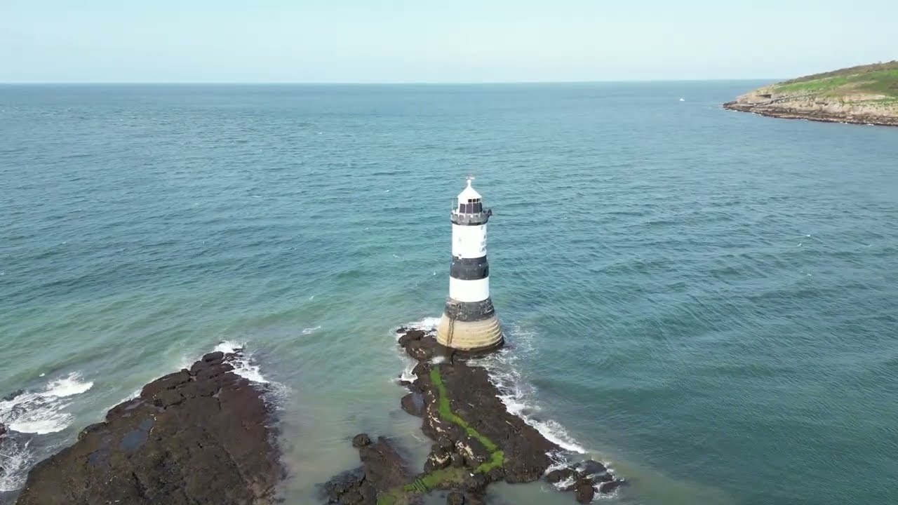 PENMON POINT & TRWYN DU LIGHTHOUSE WALES  - AUGUST 2023 - DRONE WITH A VIEW - {4K} DRONE FOOTAGE