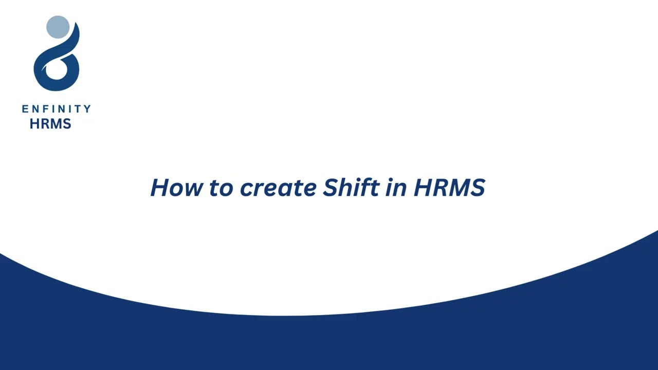 How to Create Attendance Shift