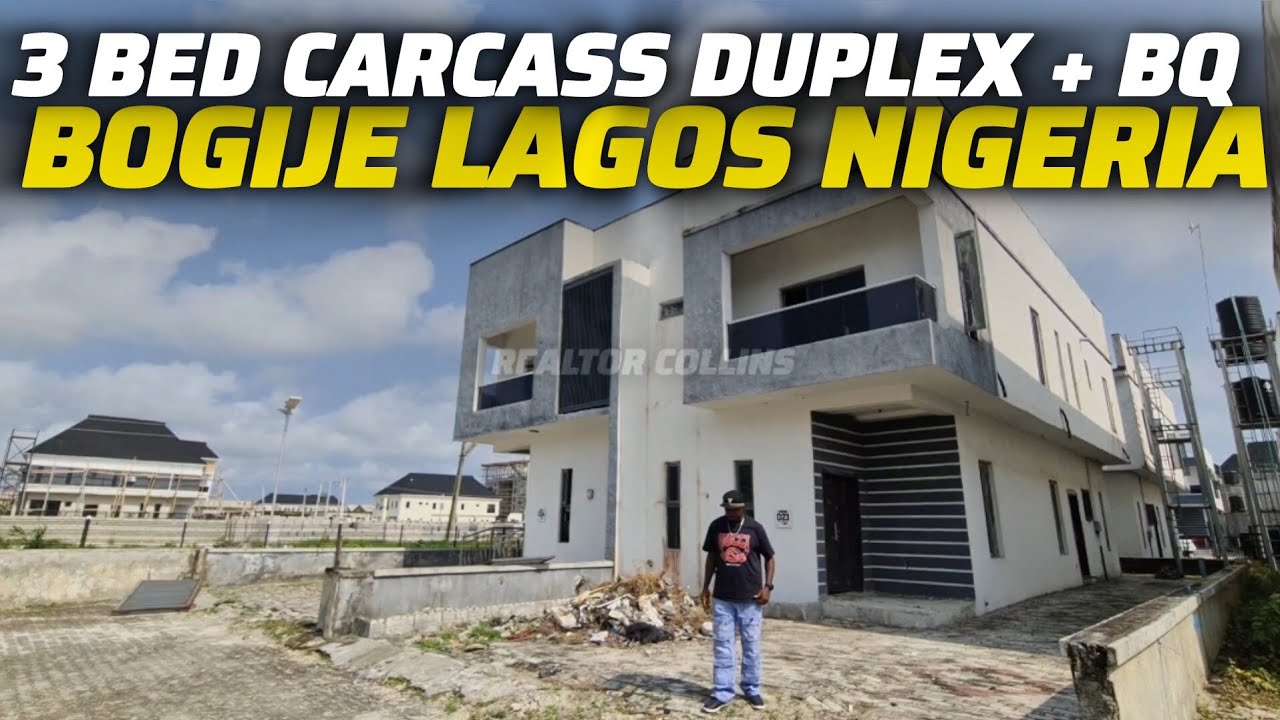 DISTRESS SALE CARCASS 3 BEDROOM DUPLEX WITH BQ BOGIJE IBEJU LEKKI LAGOS NIGERIA #50MILLION #lagos