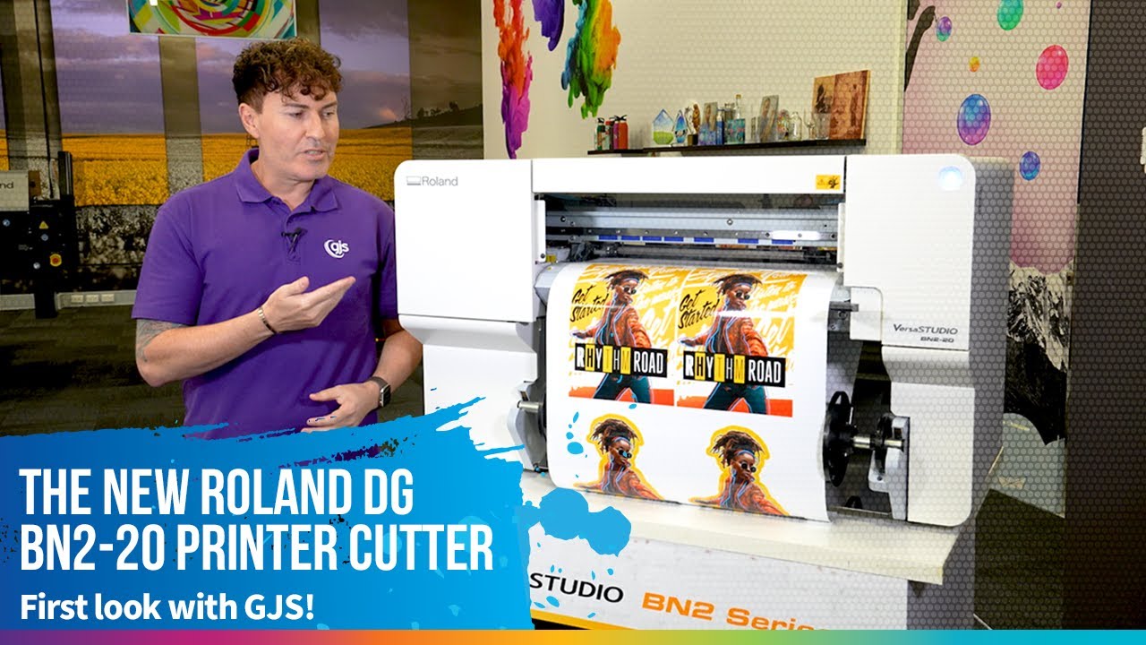 Roland DG BN2-20 printer/cutter - first look with the GJS team!