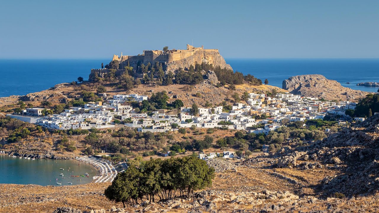 Lindos  Lindos Acropolis  Rodos HD
