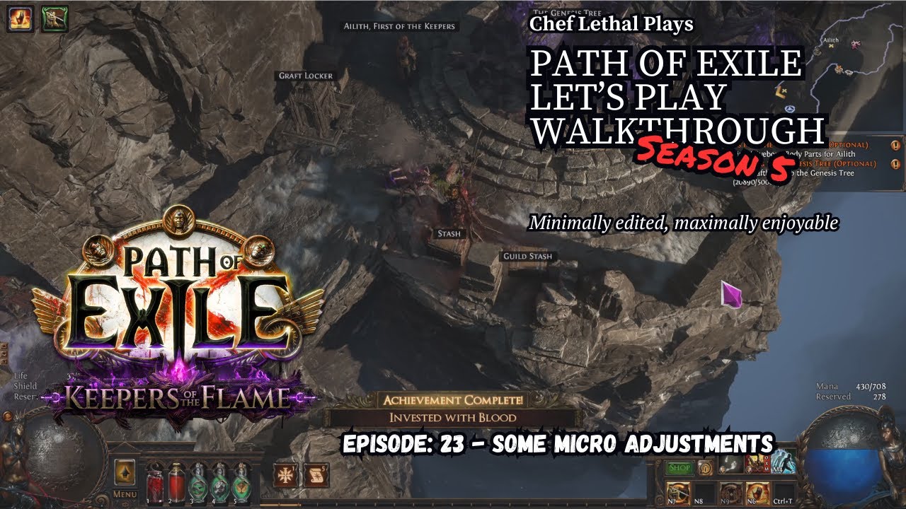 Let's Play Path of Exile 1 3.27: Season 5 Episode 23 - Some Micro Adjustments