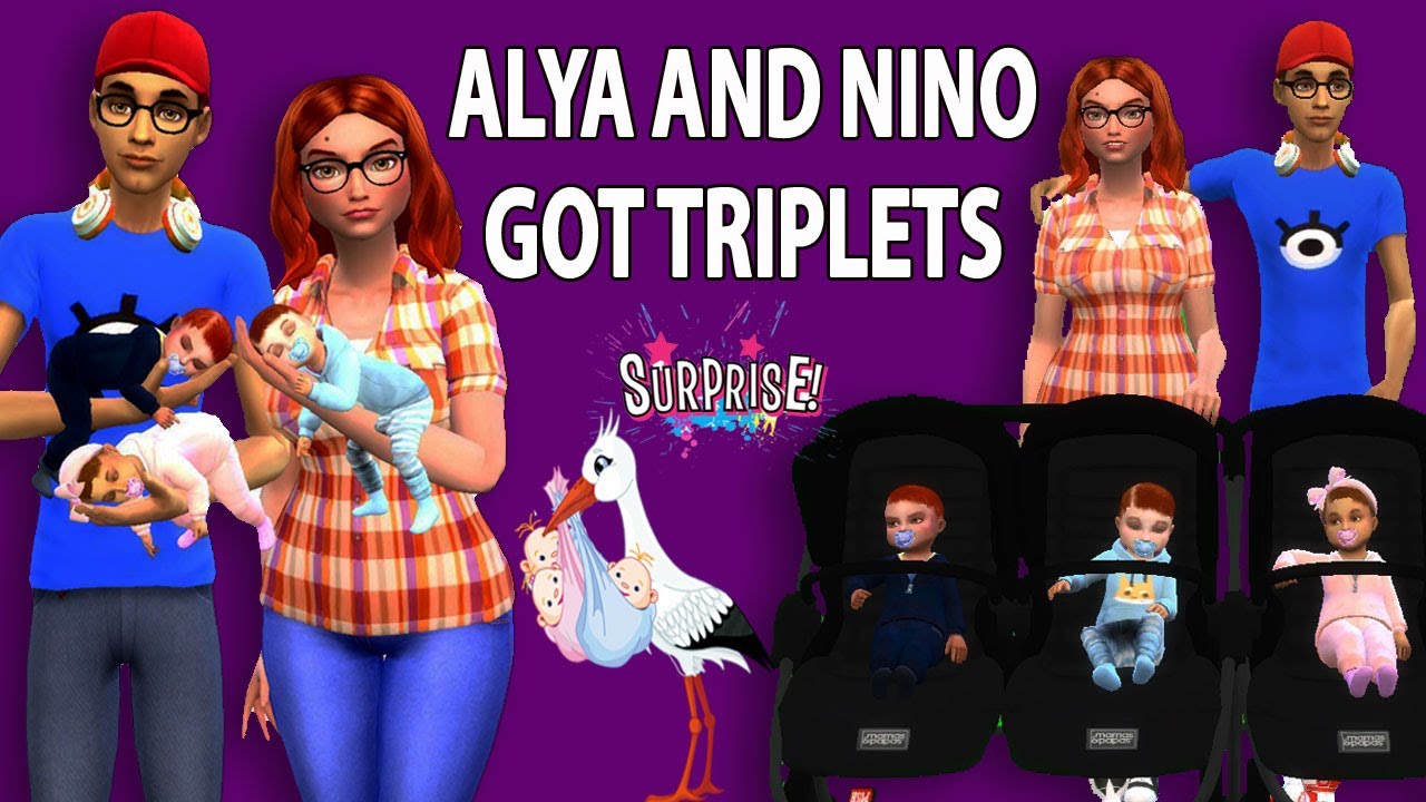 Sims 4 Miraculous ALYA AND NINO GOT TRIPLETS