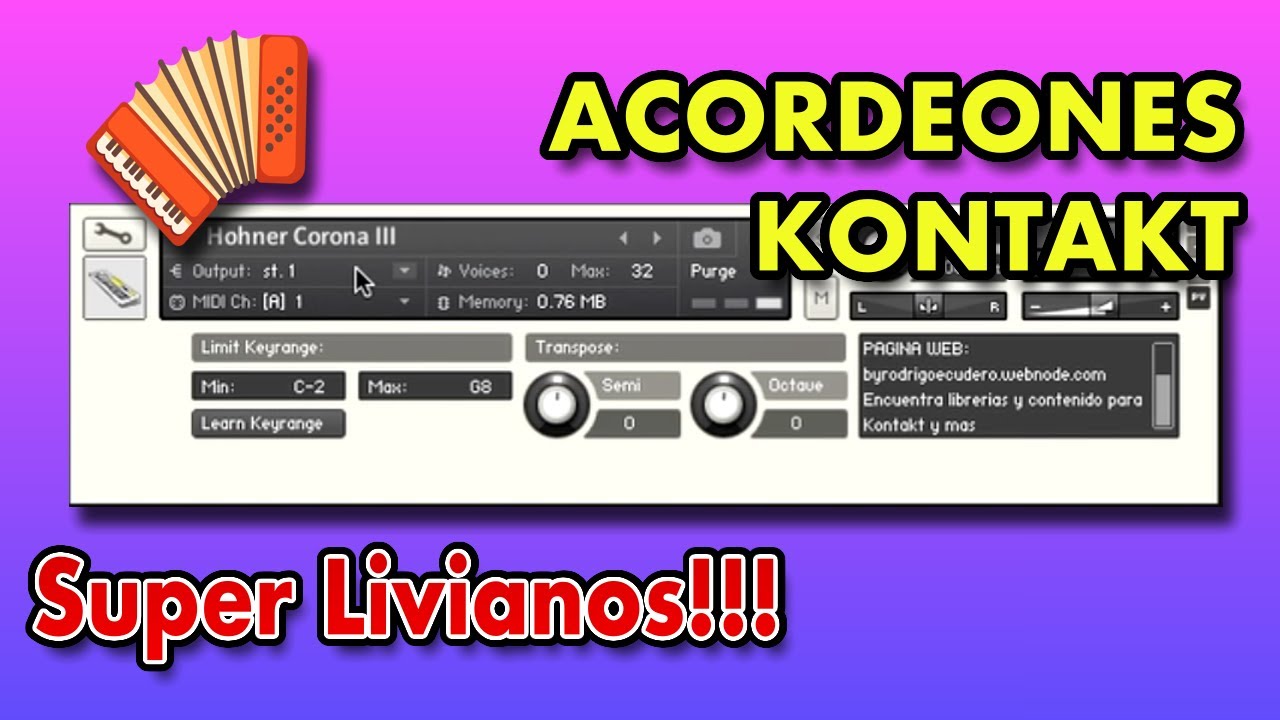 Acordeones para KONTAKT 2023
