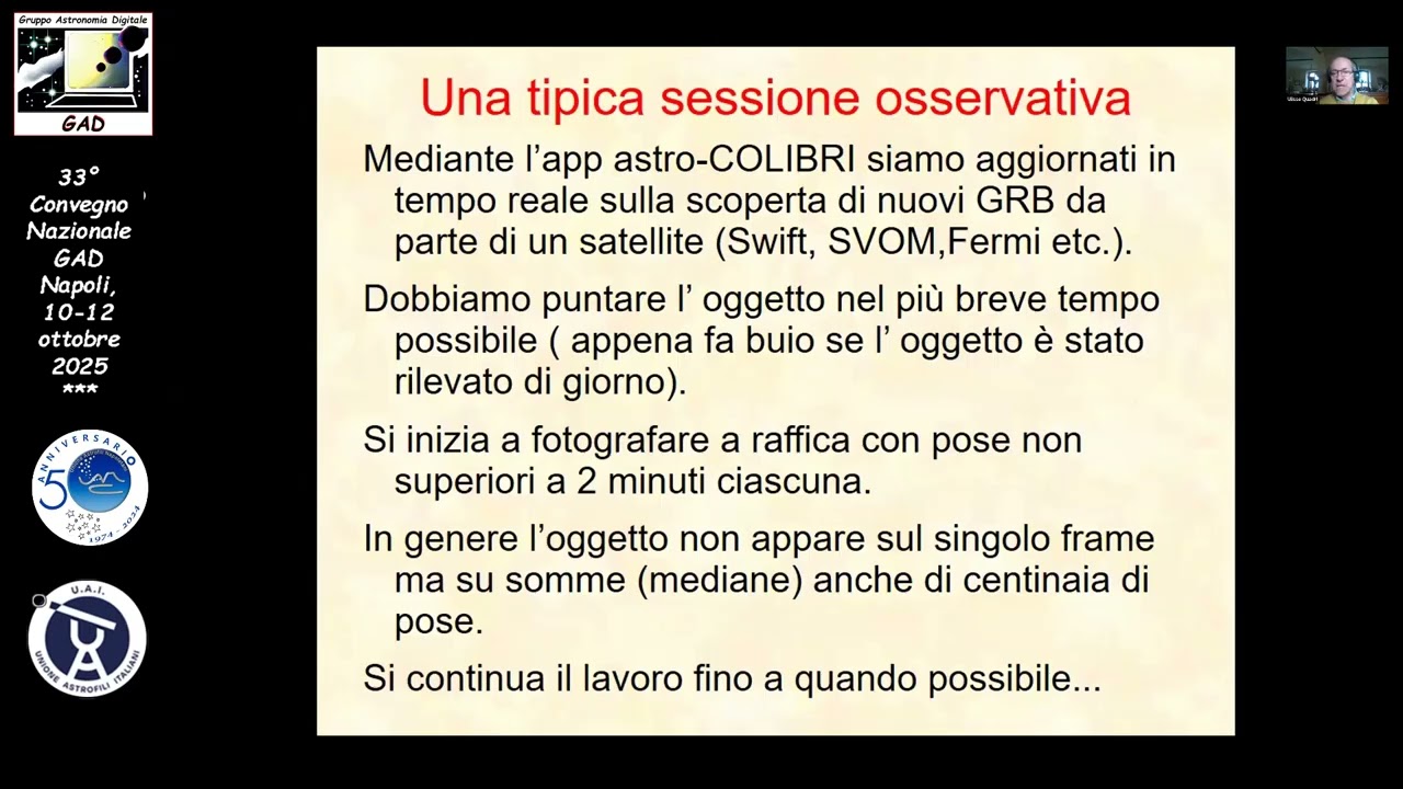 Resoconto dell'attività annuale della sezione Gamma Ray Burst