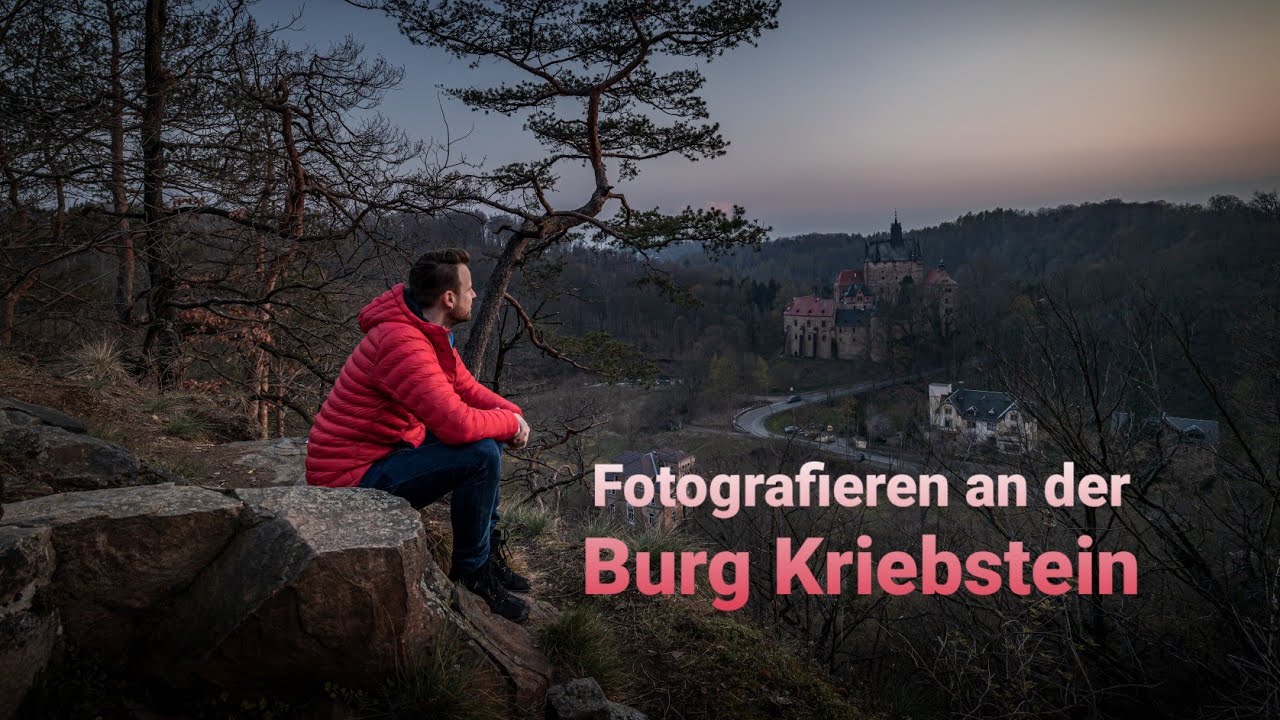 Landschaftsfotografie an der Burg Kriebstein (Fotografieren bei Sonnenuntergang)