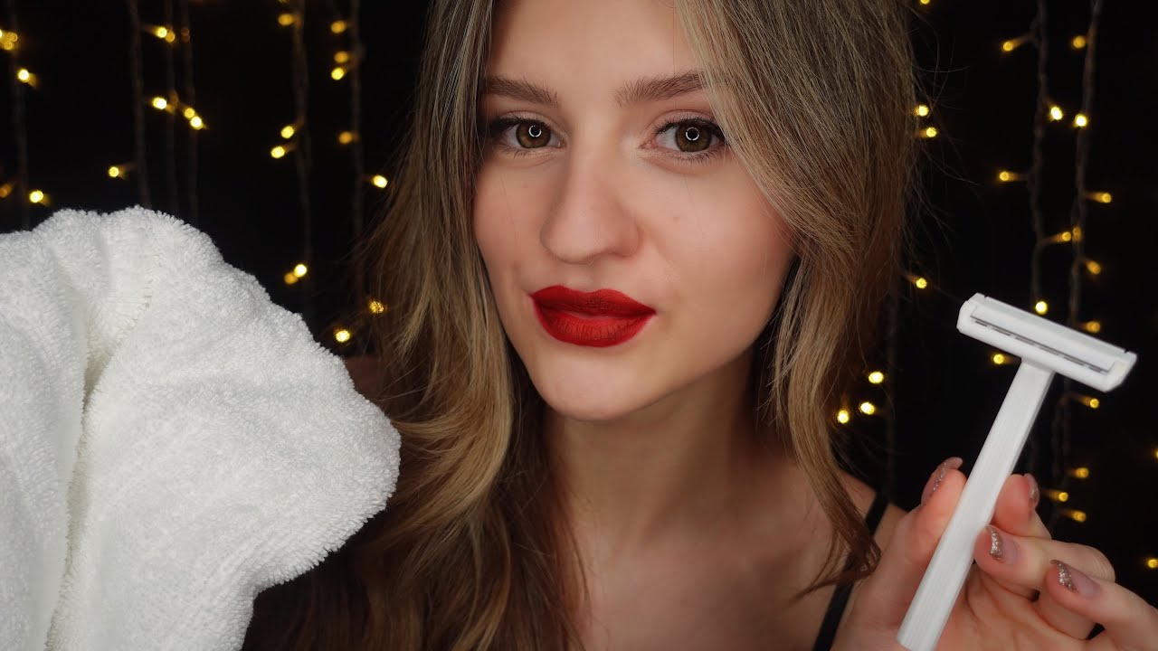 ASMR 🇮🇹 SONO LA TUA RAGAZZA 👩‍❤‍👨 Ti Faccio la Barba 🧔 (Men's Shave & Personal Attention)