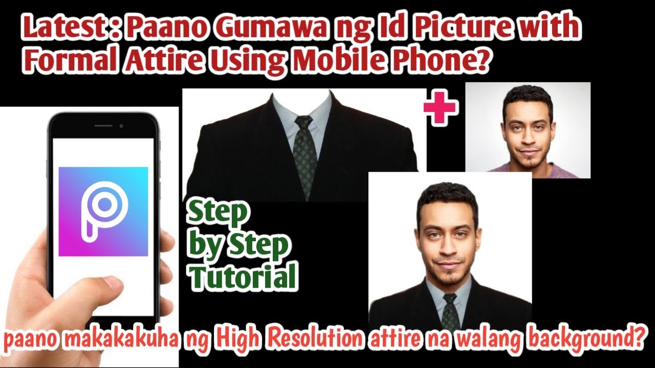 Paano makakakuha ng formal attire na walang Background at Gagawing Id Picture Using Mobile Phone?