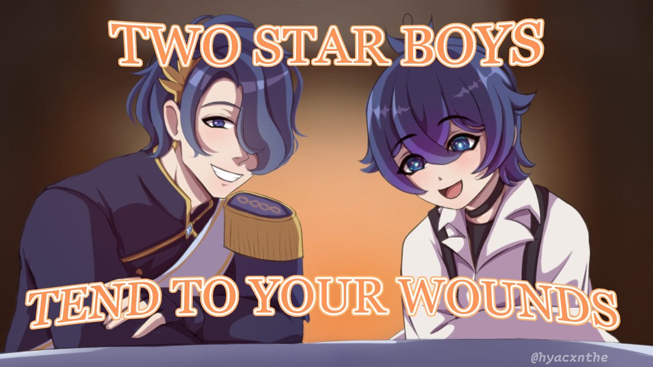 ASMR M4A Two Star Boys Tend To Your Wounds ✨[Comfort][Fireplace]