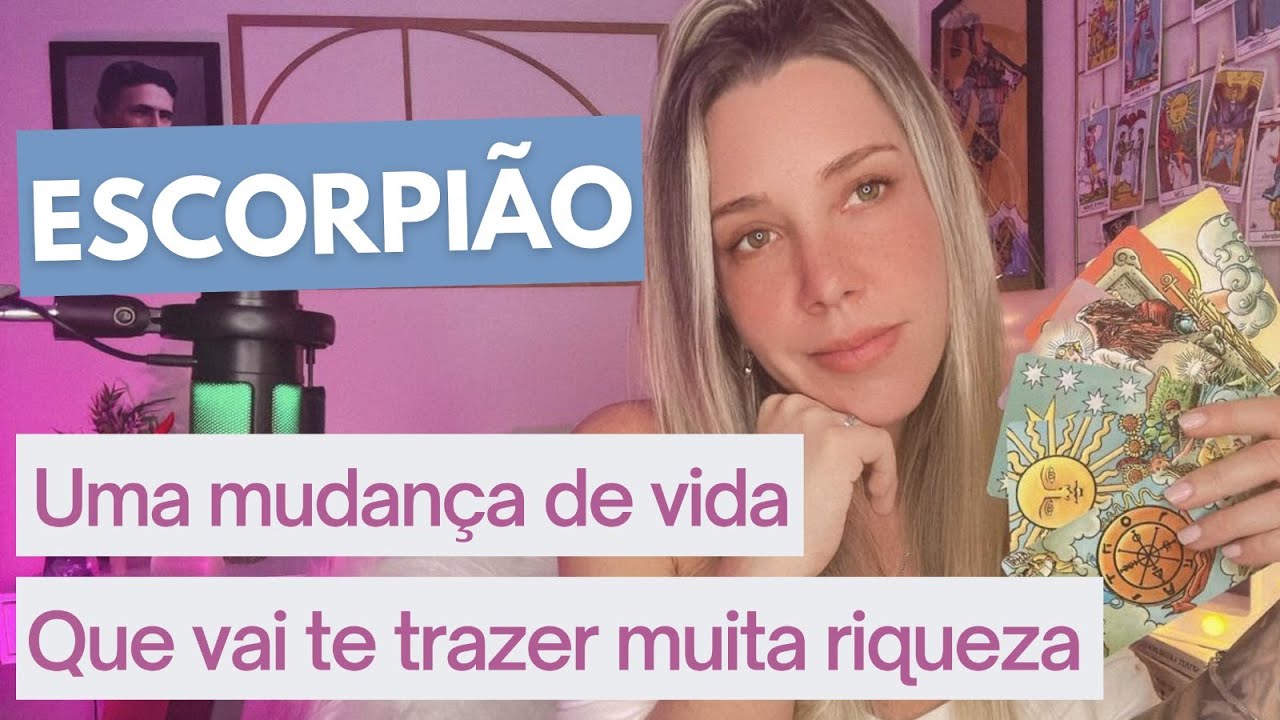 ESCORPIÃO ♏️ É muito dinheiro e vida boa! Só depende de uma mudança de atitude. E não é difícil.