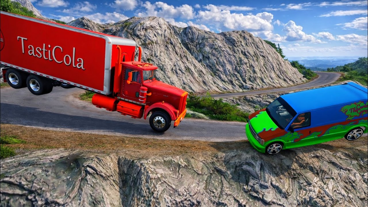 Cars vs Cliff Roads #48 - BeamNG.Drive