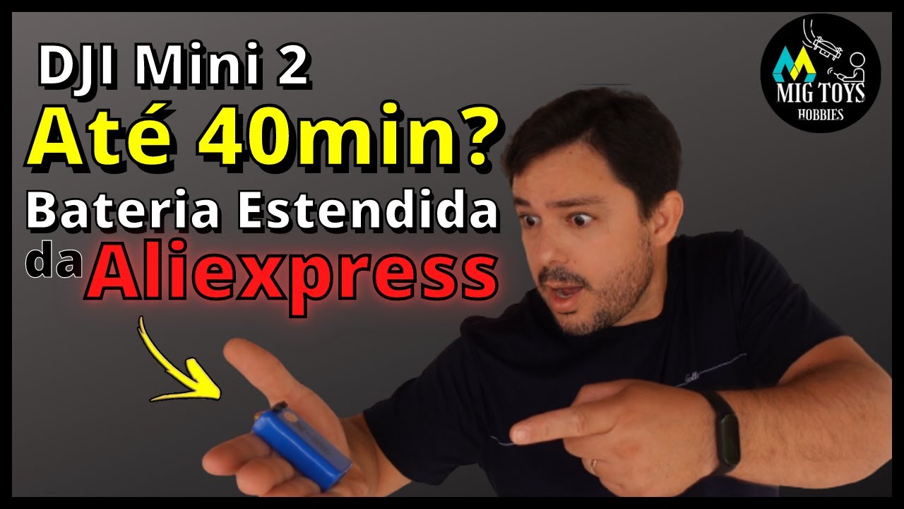 Bateria Estendida para DJI Mini 2 comprada na Aliexpress Vale a Pena? É confiável?