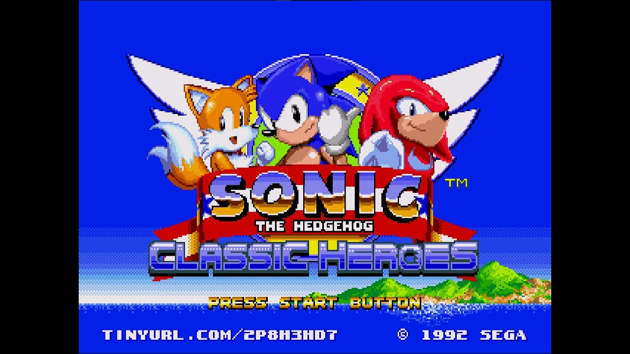 Sonic Classic Heroes In Sonic The Hedgehog 1 (ALL CHAOS EMERALDS+ SOL EMERALDS HYPER TRANSFORMATION)