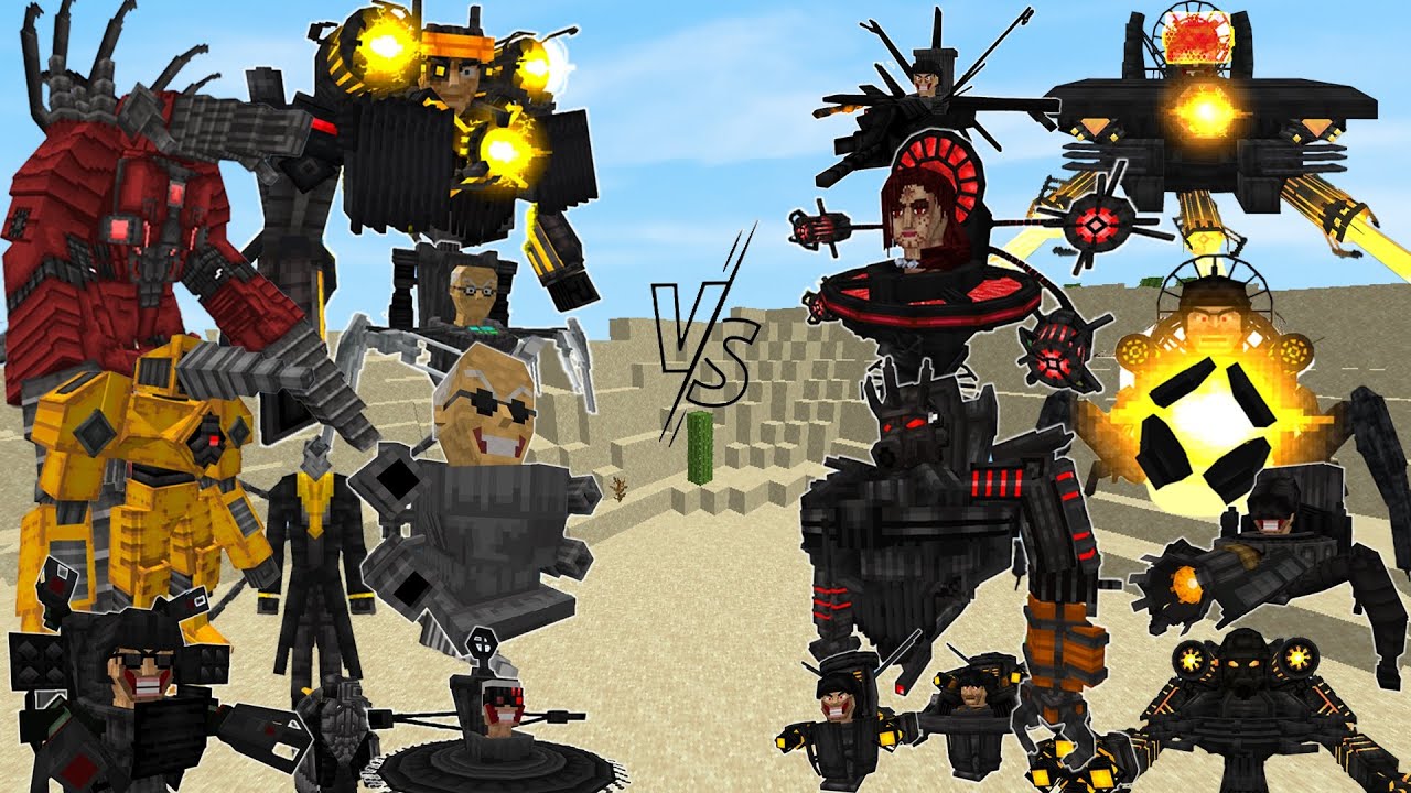 Test Power Team Astro Toilet VS Team Skibidi Toilet & Team Drill Man | Minecraft Mobs Battle