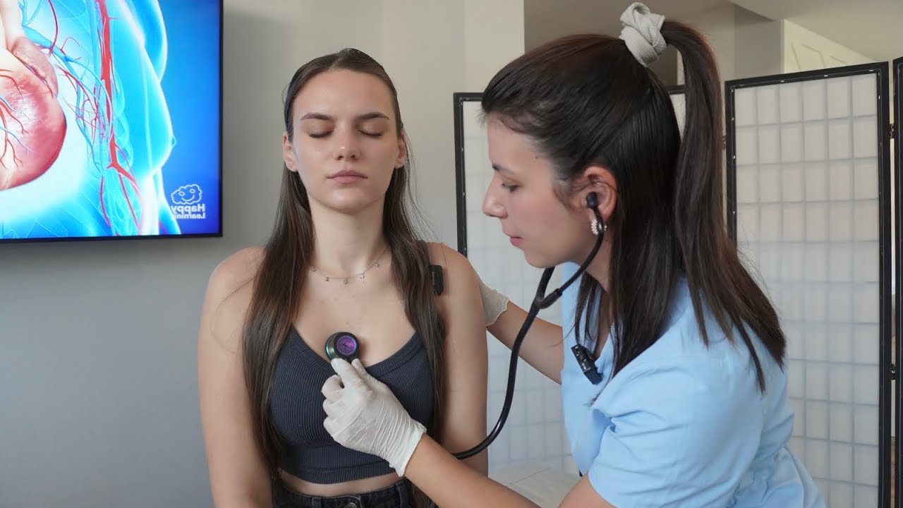 ASMR Long Cardiovascular Assessment, Feet Treatment, TSA Pat Down,Cranial Nerve Exam | RELAX & SLEEP
