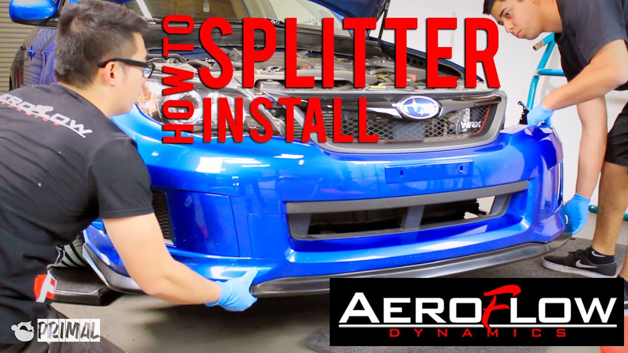 How to Install Subaru Front Splitter from AeroFlowDynamics