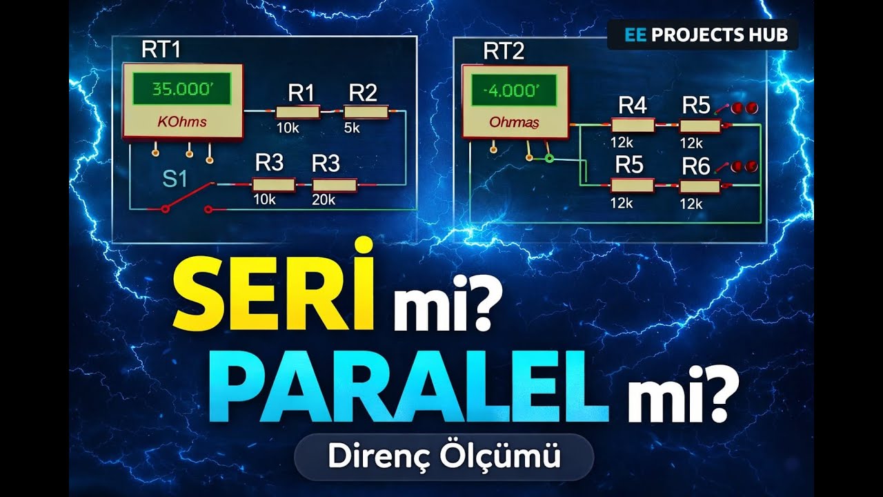 PROTEUS DERS #2: Direnç Ölçme Deneyleri | Seri & Paralel Devrelerde Toplam Direnç Nasıl Bulunur?