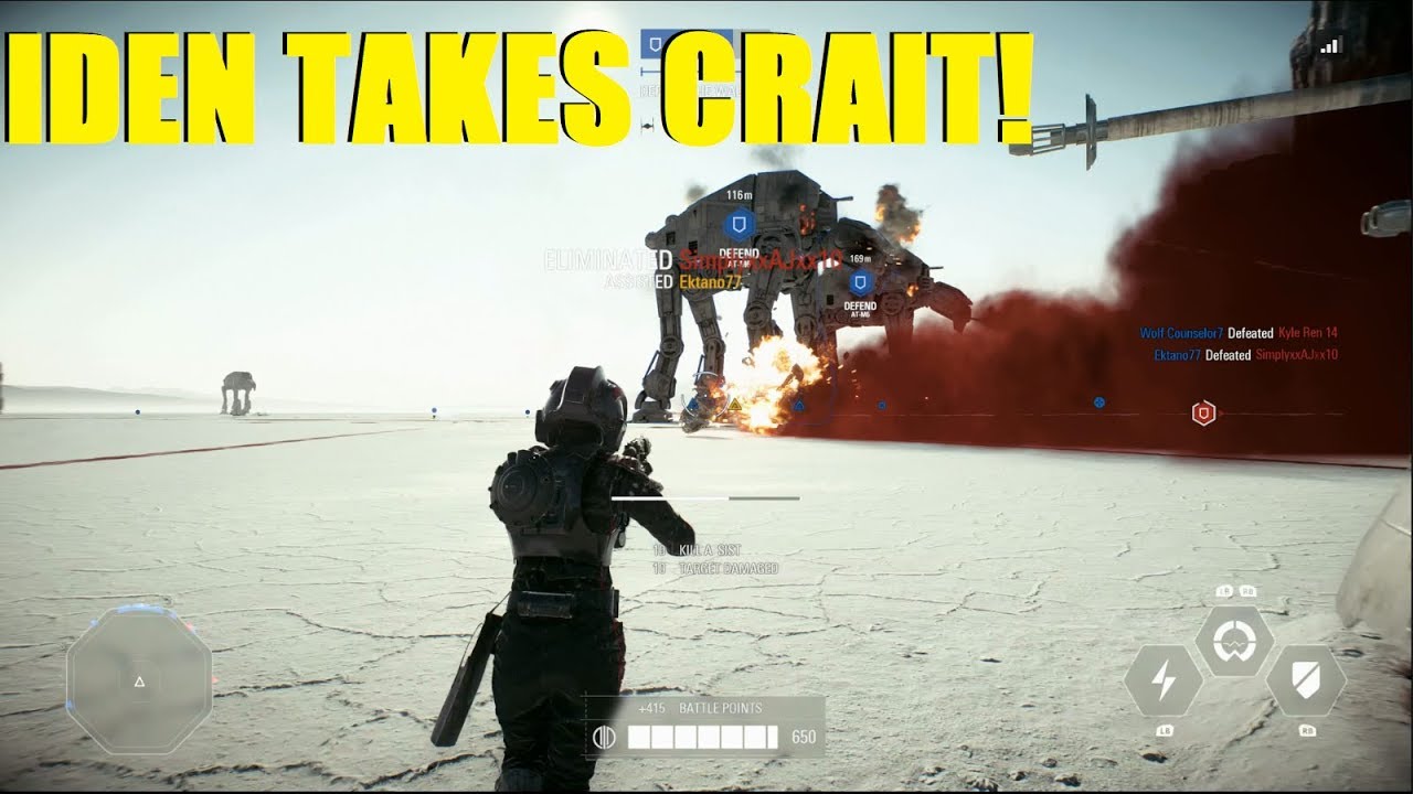 Star Wars Battlefront 2 - Iden Versio takes Crait! | Sniper ownage NT242 (Iden Killstreak)