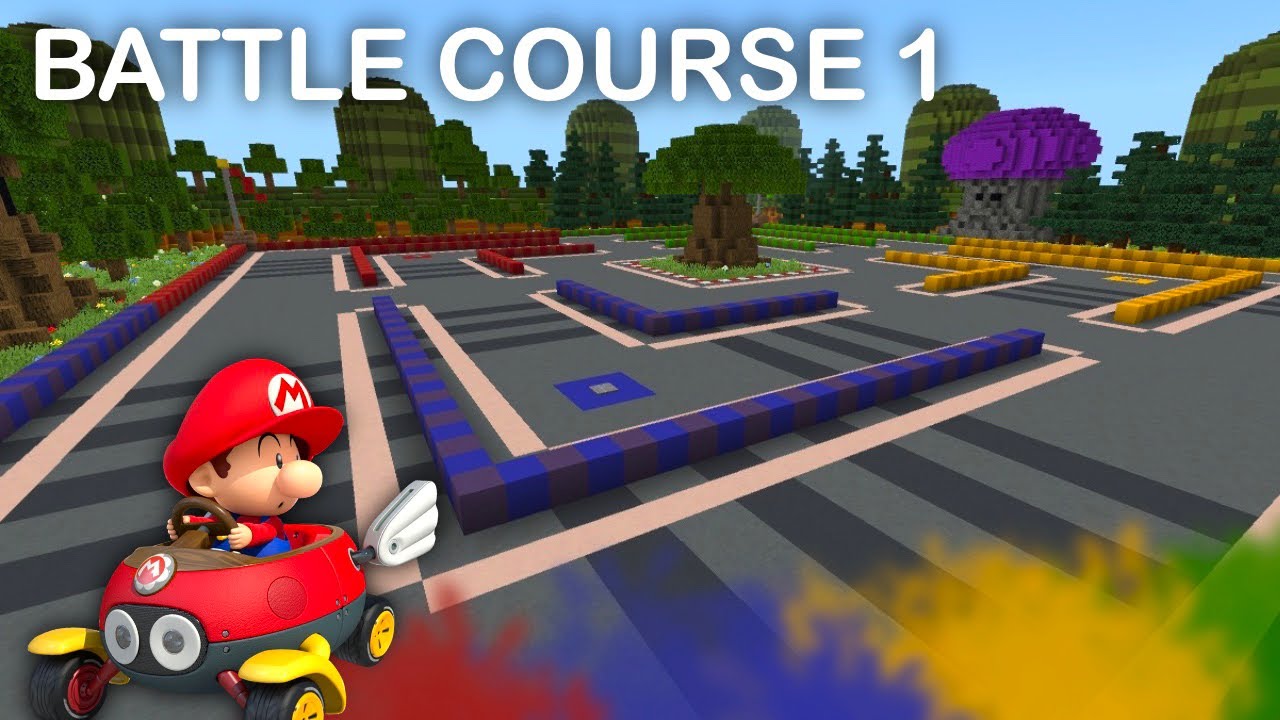 GBA Battle Course 1 - Mario Kart in Minecraft