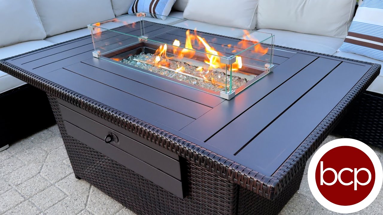 The best fire pit table for your patio by Best Choice Products!