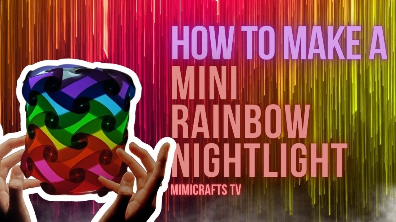 How to make a Mini Rainbow Lamp (54pcs) - DIY Nightlight Tutorial 6