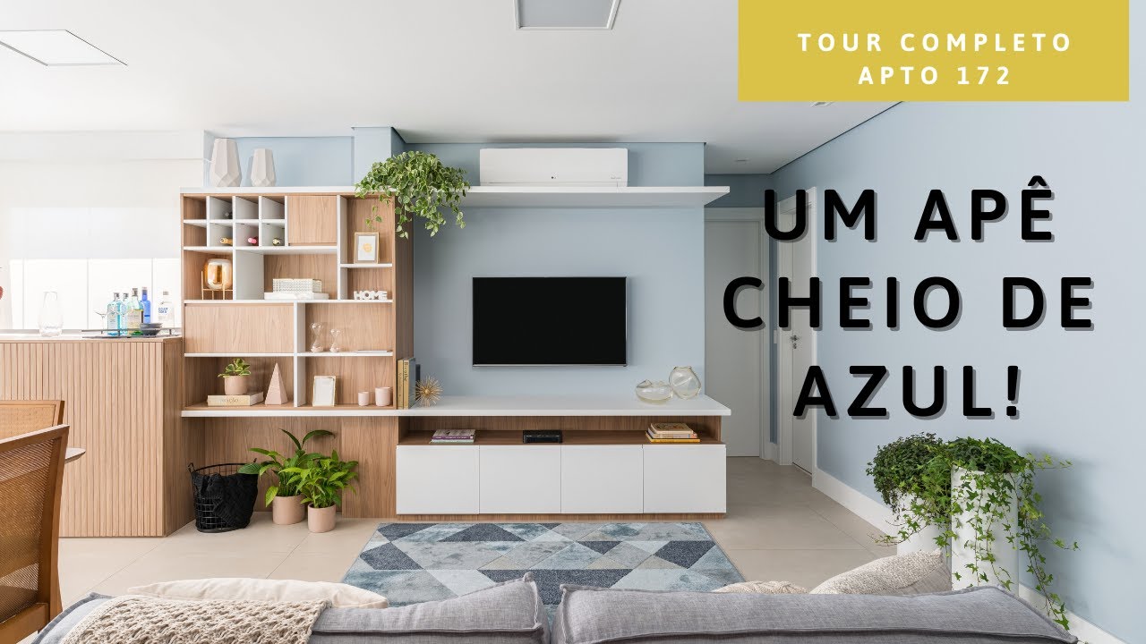 Tour Completo Apto 172 - Atemporal com tons de azul