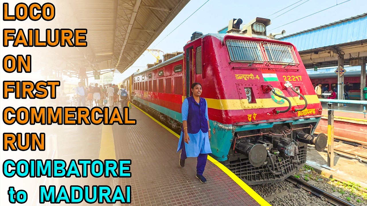 Coimbatore - Madurai | 2 Trains Same Departure & Arrival Time | New Amrit Bharat Express Journey !
