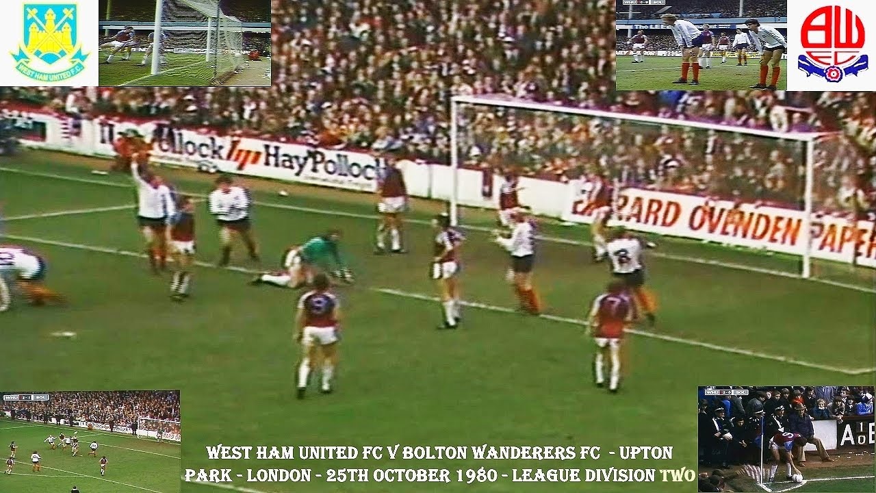 WEST HAM UNITED FC V BOLTON WANDERERS FC – UPTON PARK – 25TH OCTOBER 1980 – LEAGUE DIVISION TWO