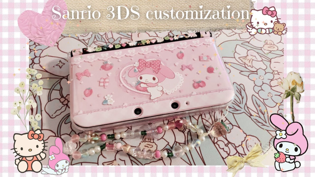 Делаю мою Nintendo 3DS милой + розовой~! 💕 Игровые аксессуары в стиле Sanrio 💕