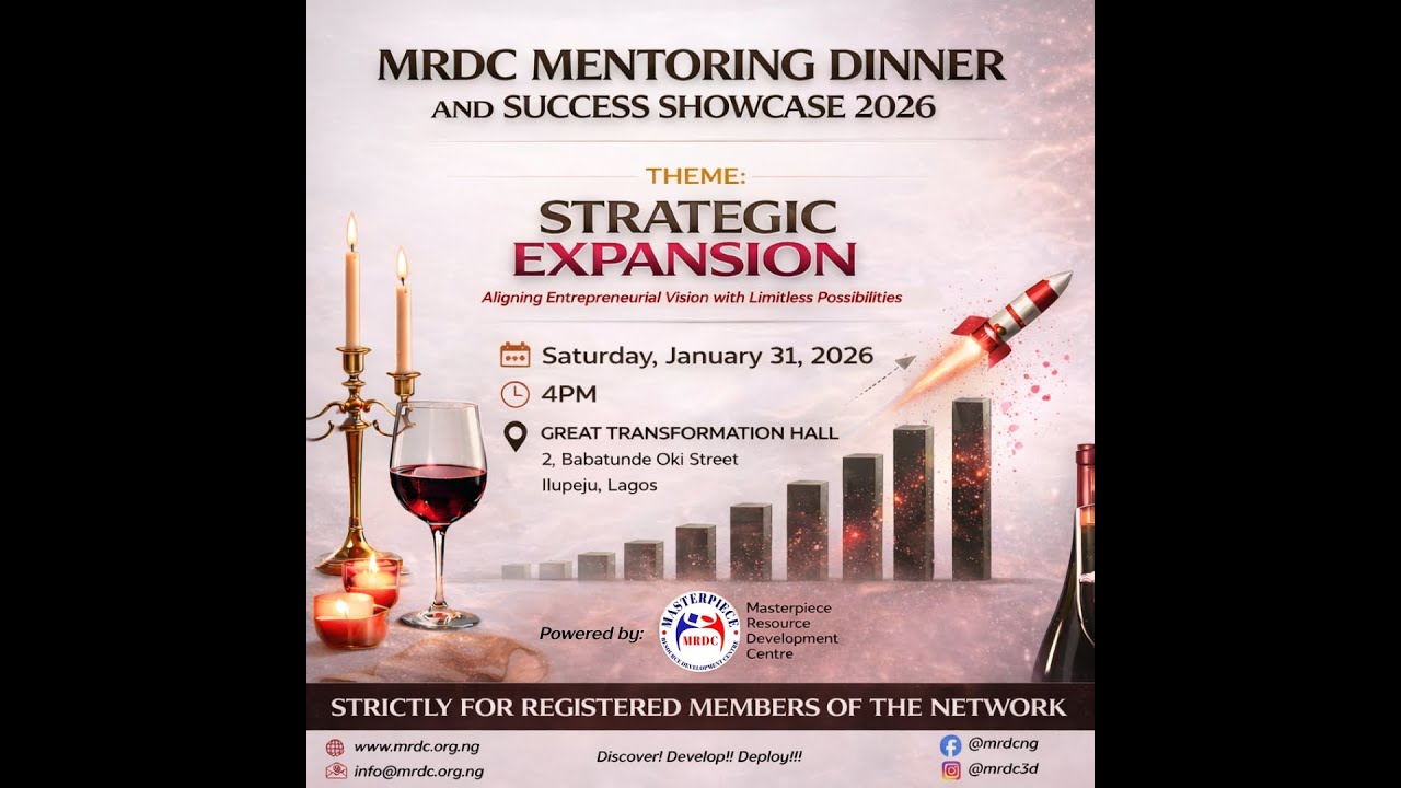 MRDC MENTORING DINNER AND SUCCESS SHOWCASE 2026 | 31ST, JANUARY 2026.
