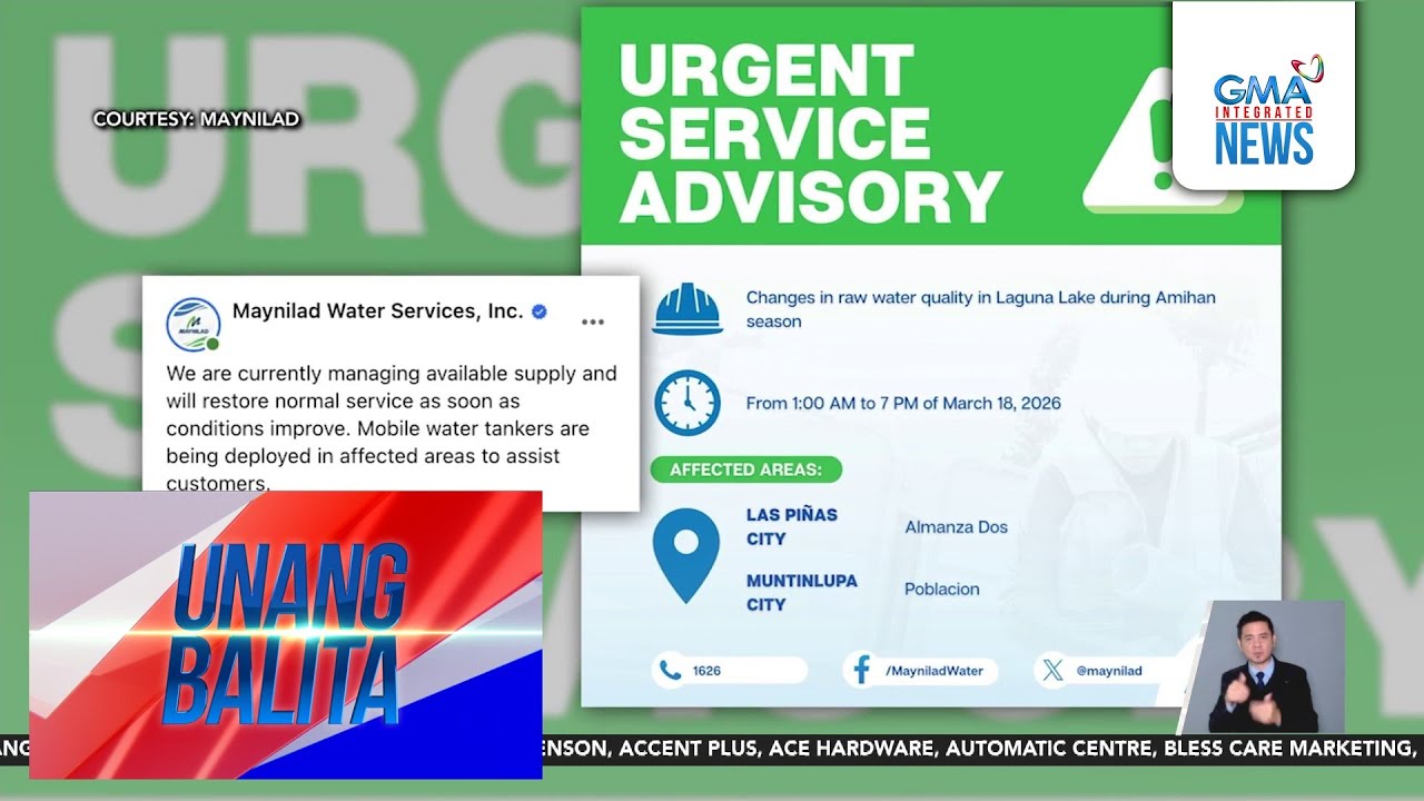 Ilang residente at negosyante, problemado dahil sa halos araw-araw na water... | Unang Balita