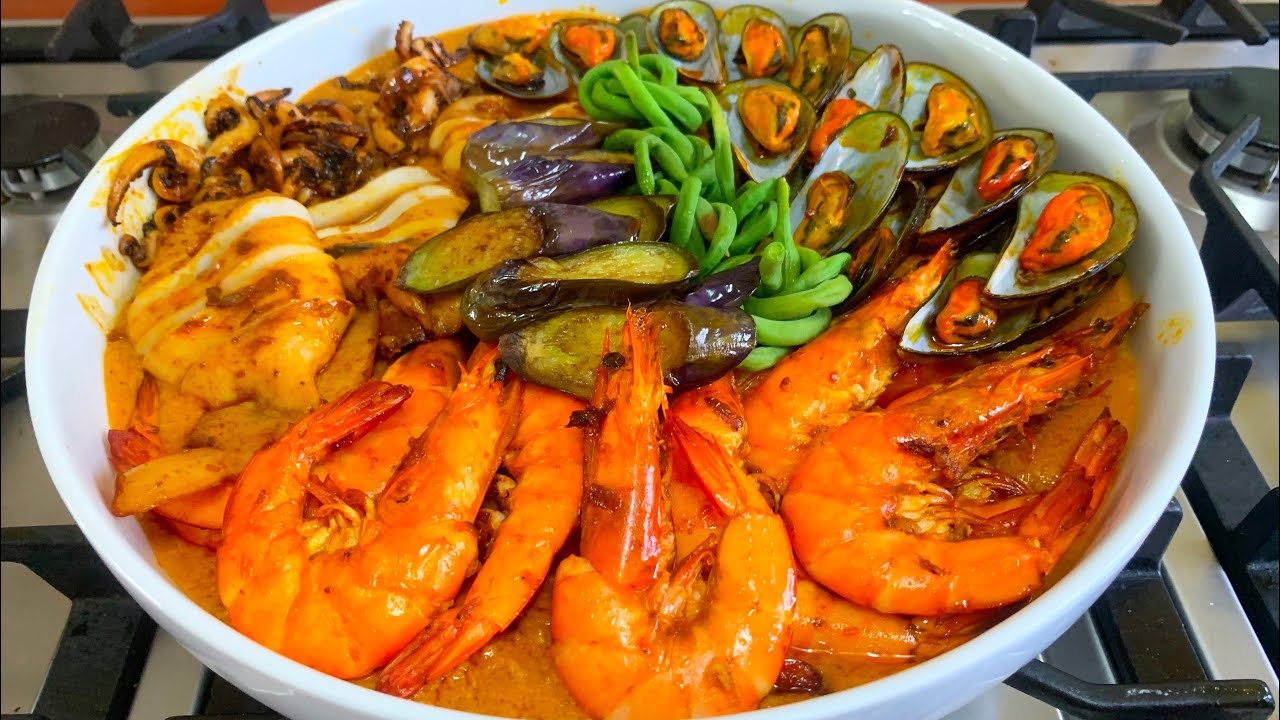 Seafood Kare Kare with Kakang Gata(Coconut Milk) in Special Secret Sauce