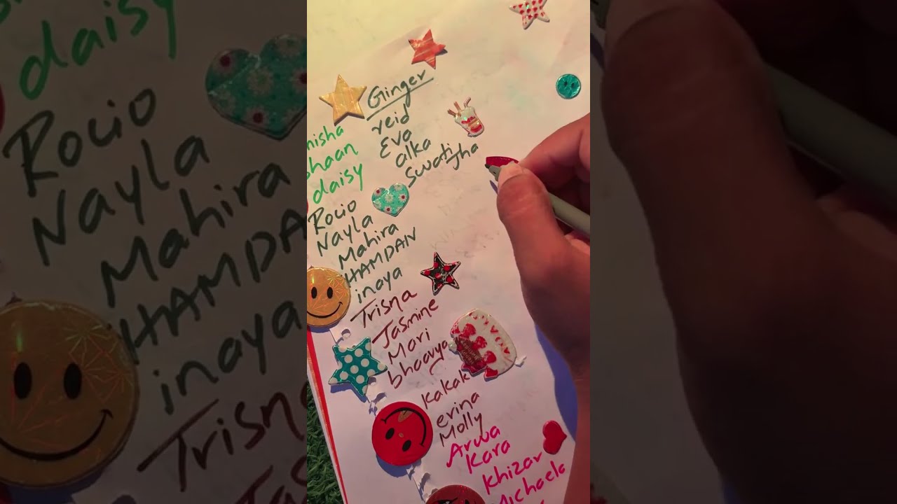 Writing my cute subscribers names 🩷 #shorts  #writingnames  #shortsfeed