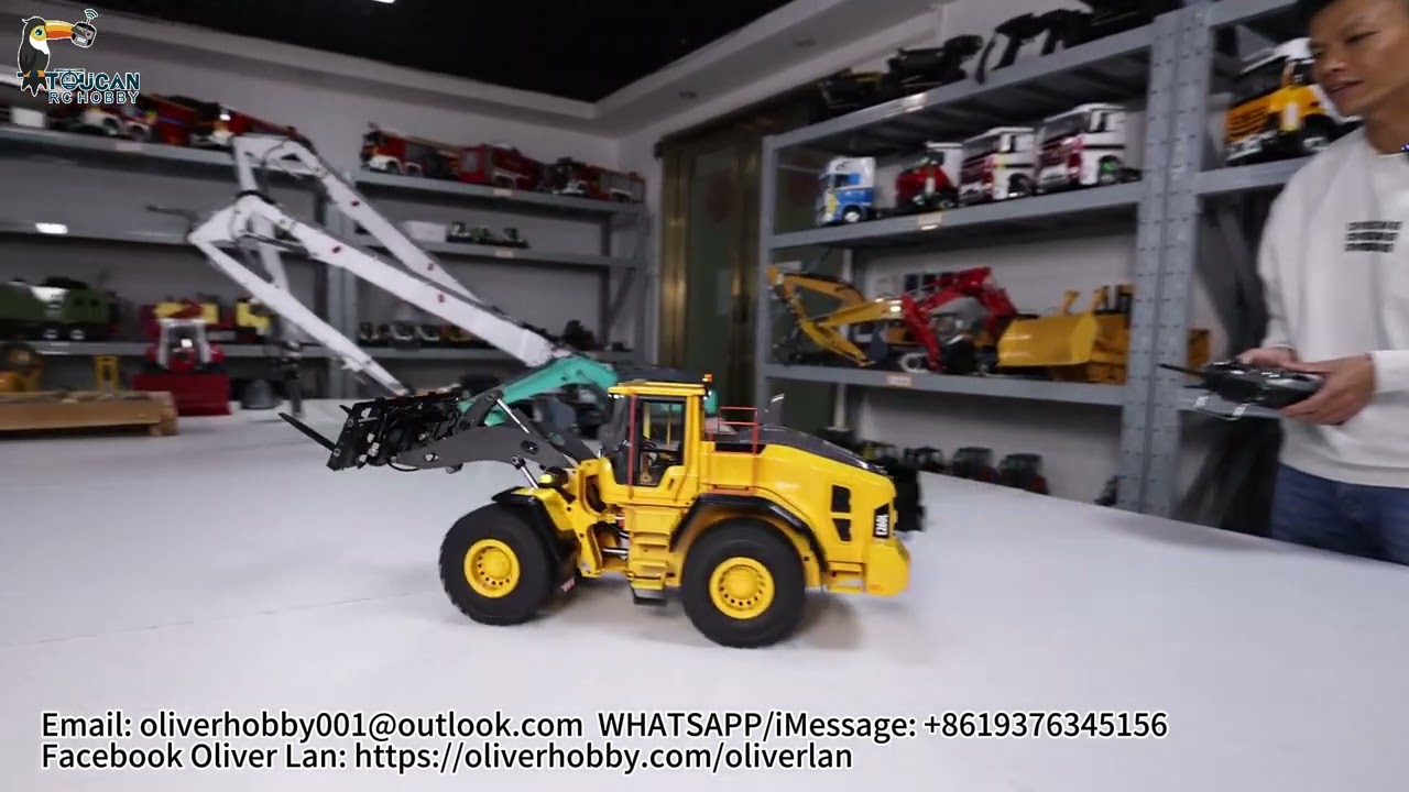 Unbox 1/14 E260L hydraulic loader, with light sound fork, diff lock, 2 speed