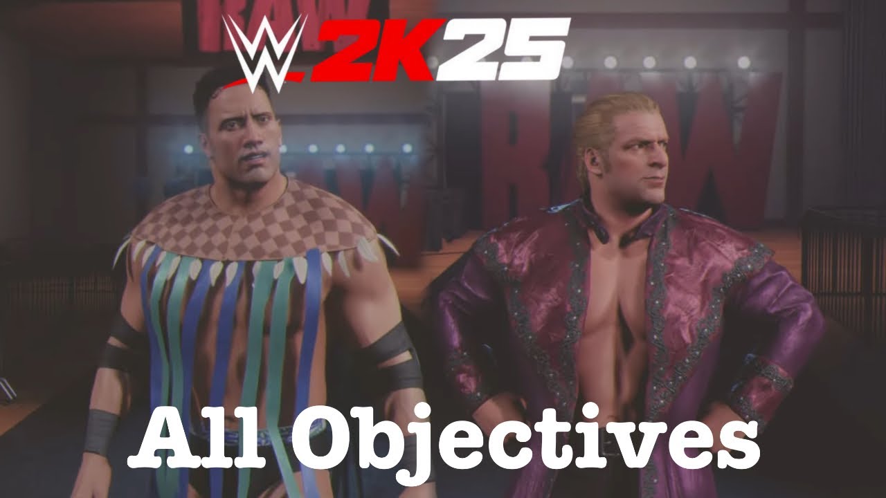 WWE 2K25 | Рокки Майвия против Хантера Херста Хелмсли: все цели | Рокки Майвия
