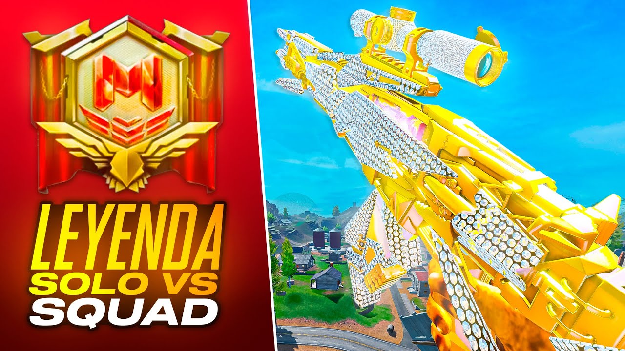 Por fin LLEGUÉ a LEYENDA en BR en SOLO vs SQUAD + mis MEJORES CLASES | COD mobile