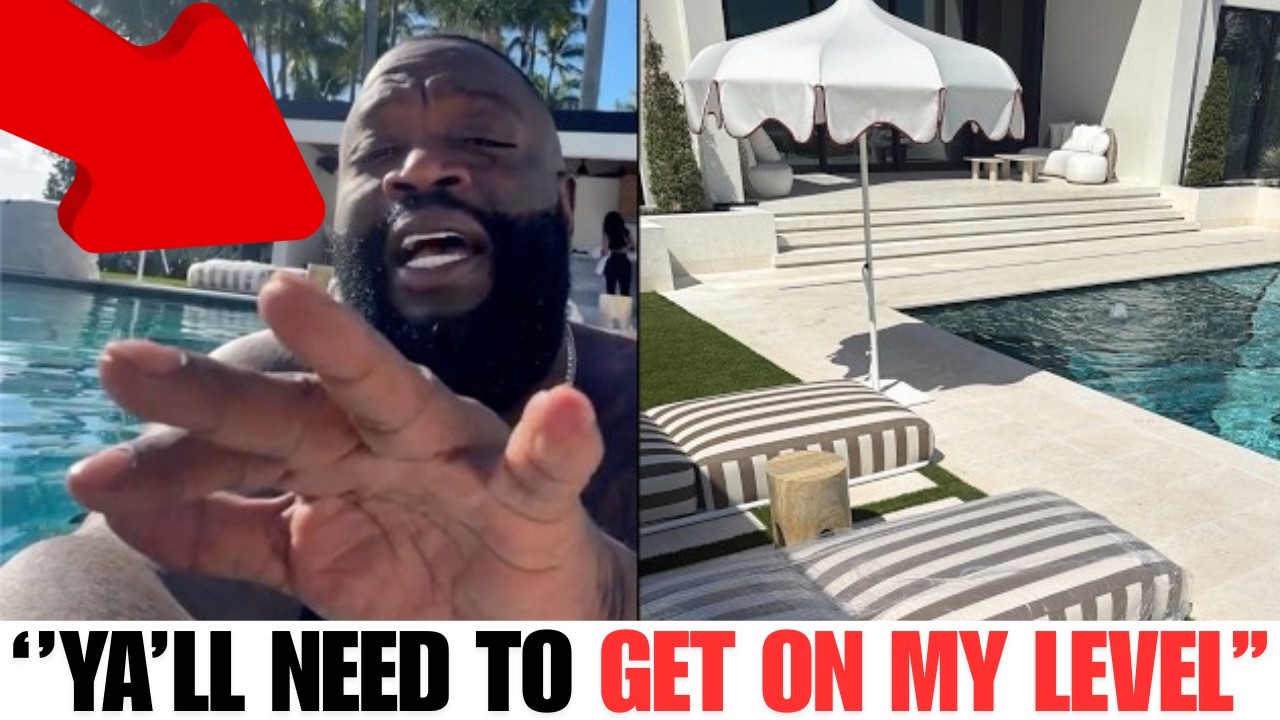 Rick Ross FLEXES $60M Mansion Pool Amid 50 Cent Feud! 😱💦