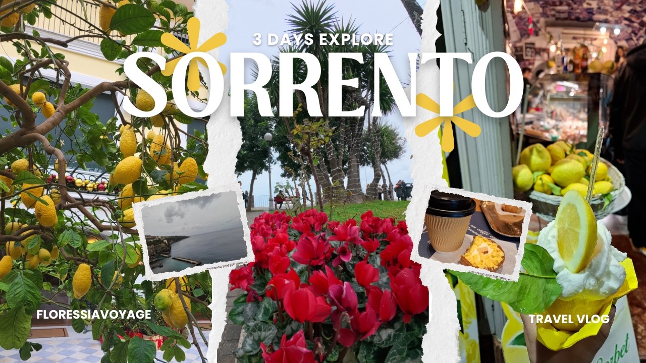Sorrento & Amalfi Coast 🇮🇹 | Italian Travel Vlog with Lemon Trees 4k 🍋🌊