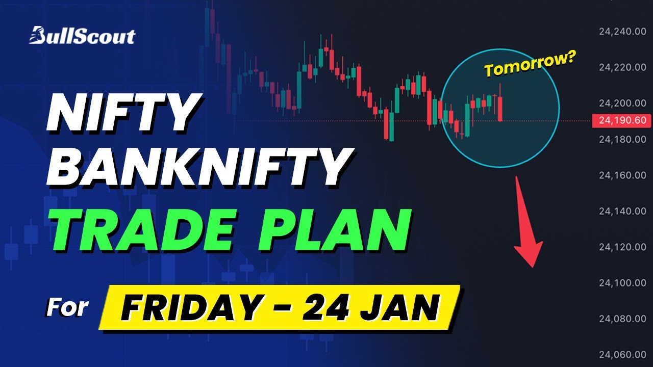 24 Jan | Nifty & BankNifty Friday Market Prediction | Pre Market Analysis for Tomorrow | BullScout