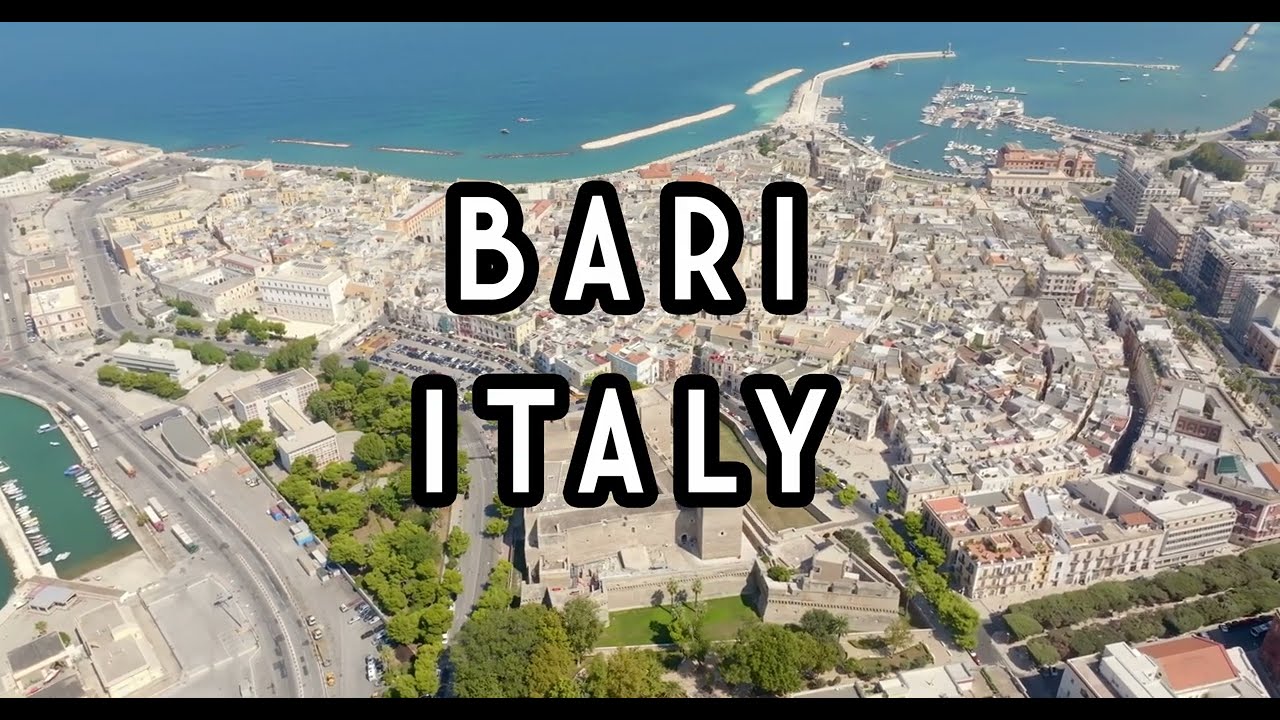 Bari by drone 🕍 The Heart of the Mediterranean Sea | Aerial stock footage