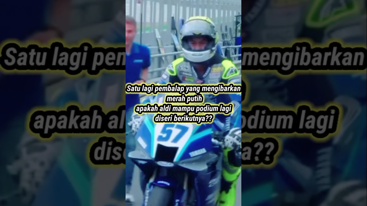 satu lagi pembalap kebanggaan indonesia yg mampu podium dan mengibarkan merah putih dieropa #race