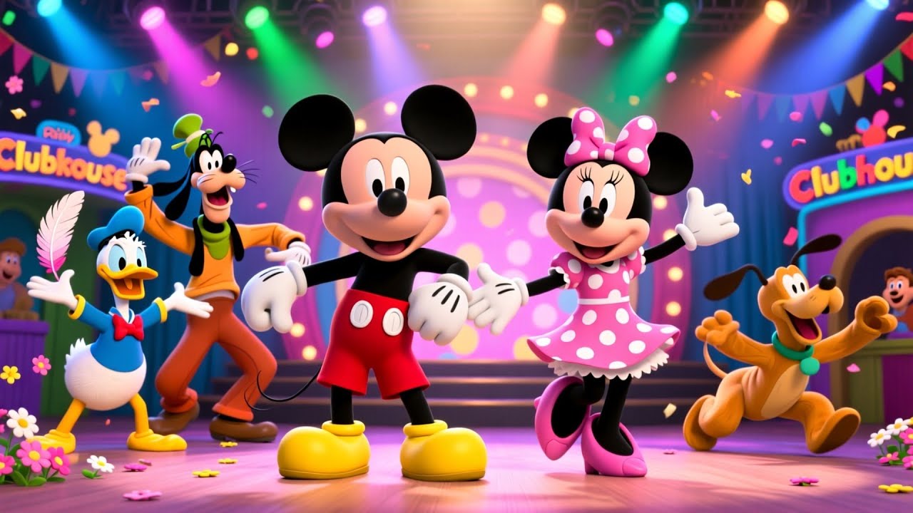 Mickey Mouse & Friends Big Dancing Show Adventure 🎵💃 | Clubhouse Dance Party for Kids 🌈🎉 | Fun Story
