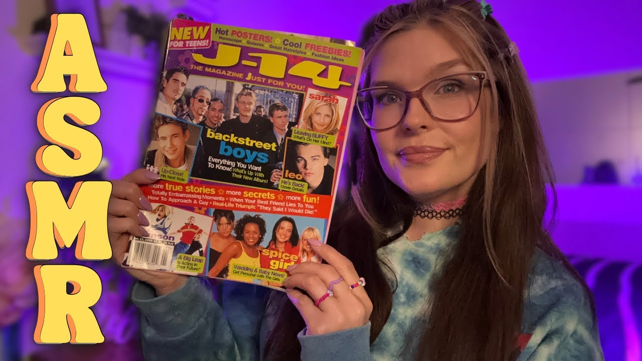 ASMR 90’s Nostalgic J-14 Magazine Flip-Through ✨