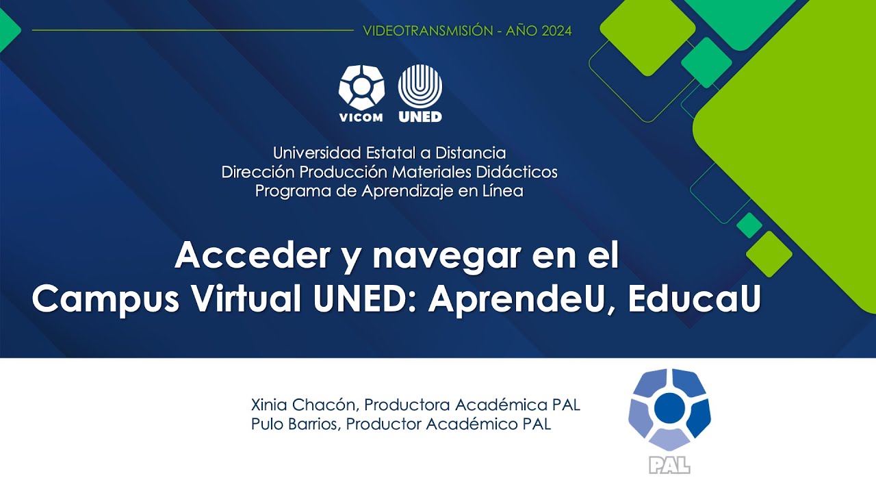 Acceder y navegar en el Campus Virtual UNED: AprendeU, EducaU