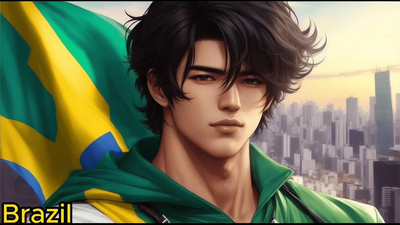 Asking ai to create a manhwa character for each country. #ai #midjourney #manhwa