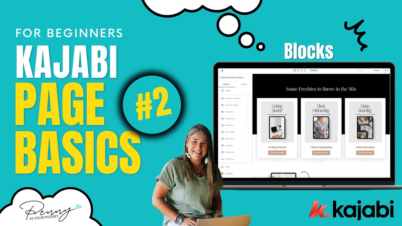 [KAJABI BASICS] Working with Blocks In Kajabi Pages - Part 2