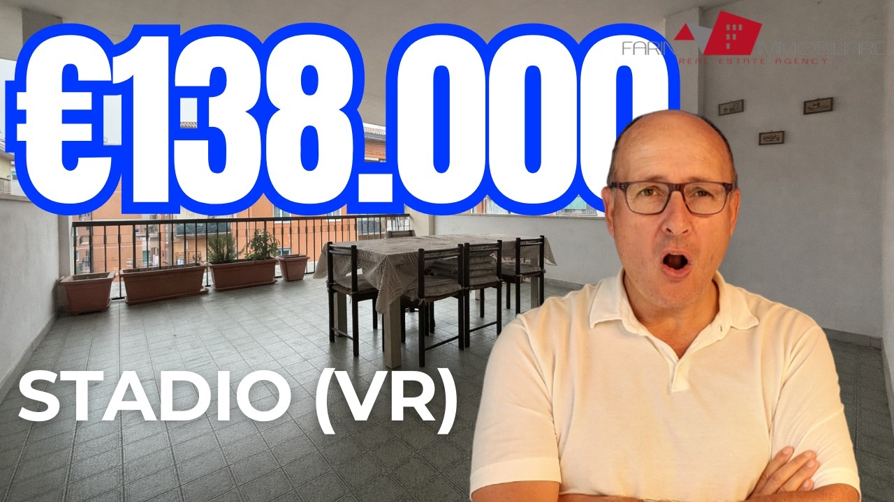 Agenzia Farina Immobiliare: 138.000€ trilocale con grande terrazza in zona Stadio, Verona