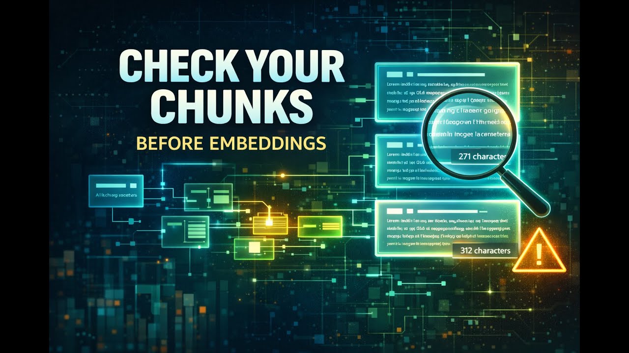 Why You Should Never Embed Text Without Inspecting Chunks | Lecture 4