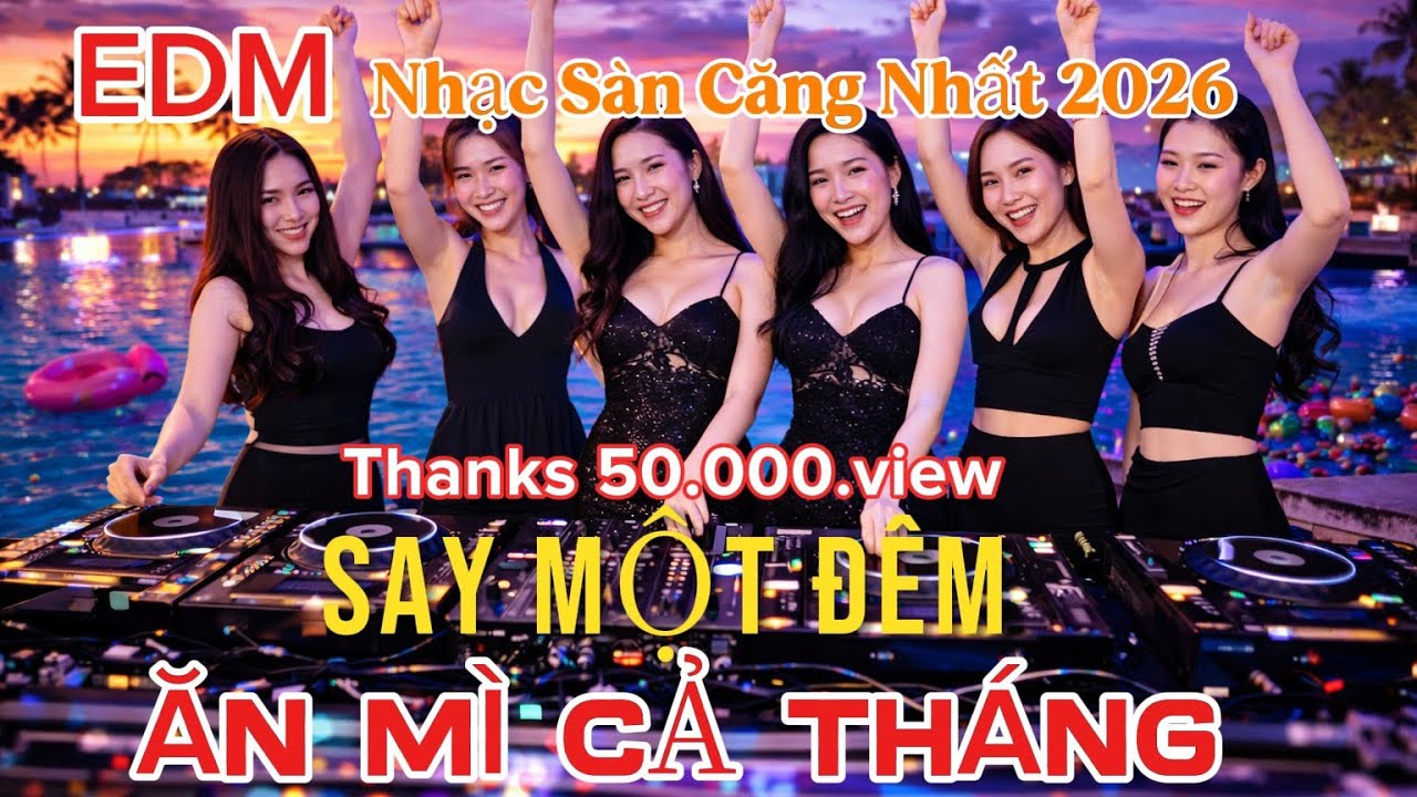 SAY MỘT Đ&Ecirc;M &ndash; ĂN M&Igrave; CẢ TH&Aacute;NG 🔥 Nhạc S&agrave;n Cực Mạnh 2026 | Vinahouse Remix Bay Ph&ograve;ng