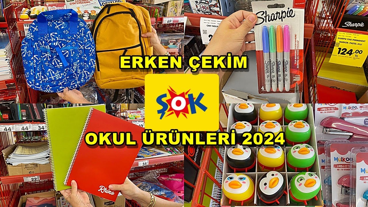ŞOK KIRTASİYE ÜRÜNLERİ 2024 | OKULA DÖNÜŞ KIRTASİYE ALIŞVERİŞİM